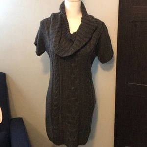 Pink Rose Grey knit sweater tunic XL